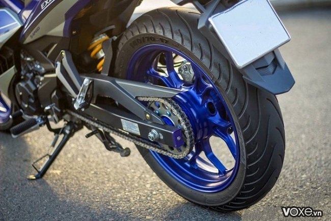 Vỏ michelin 14070-17 gắn bánh sau xe exciter 150 có được không - 1