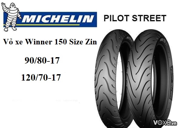 Vỏ xe michelin dành cho xe côn tay winner 150 - 2