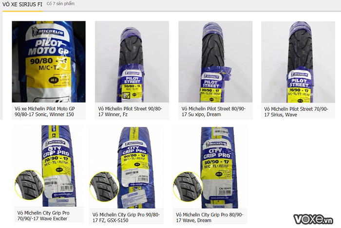 Sirius sử dụng vỏ xe michelin nào là tốt nhất giá vỏ michelin bao nhiêu hiện nay - 3