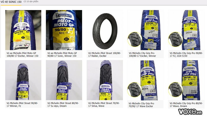 Thay vỏ xe michelin cho sonic 150 với thông số như thế nào là phù hợp - 4