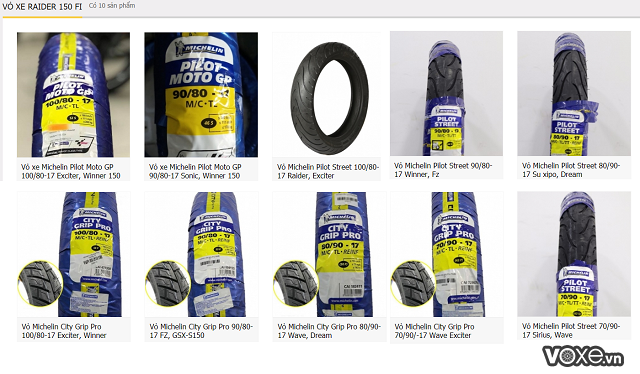Thay vỏ xe michelin cho raider fi 150 loại nào tốt vỏ xe raider 150 giá bao nhiêu - 4