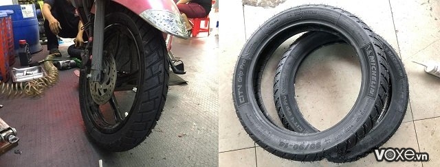 Thay vỏ xe janus bao nhiêu tiền vỏ xe tay ga janus có ruột hay không - 5