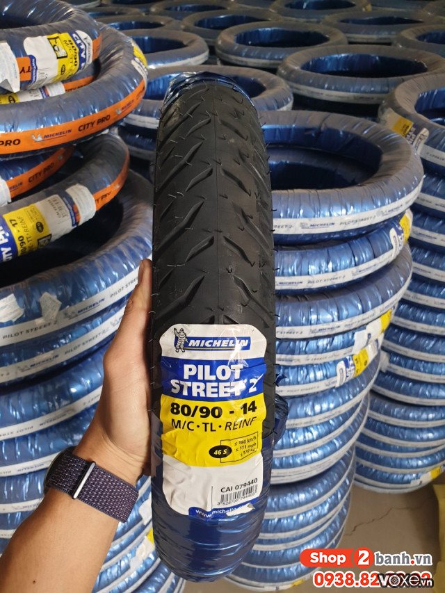 Vỏ michelin pilot street 2 8090-14 vario airblade - 1