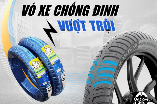 Thay vỏ xe stylo 160 loại nào tốt giá vỏ michelin bao nhiêu - 3