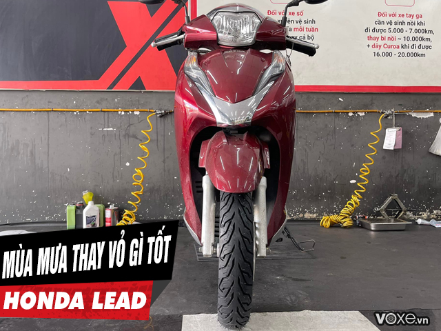 Mùa mưa thay vỏ gì bám đường tốt cho xe honda lead - 1