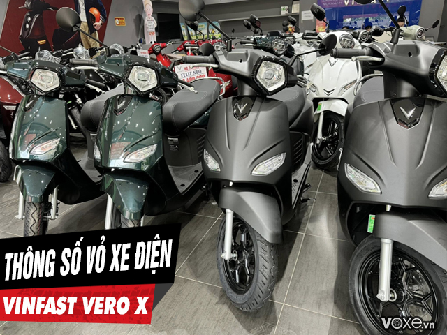 Thông số vỏ xe điện vero x bao nhiêu thay loại nào tốt - 1