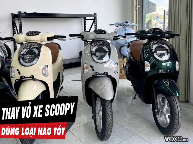 Thay vỏ xe scoopy loại nào tốt giá vỏ michelin bao nhiêu - 1