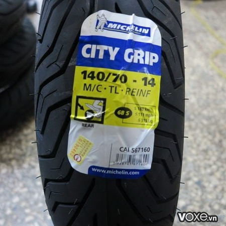 Vỏ Michelin City Grip 140/70-14 NVX 155/125