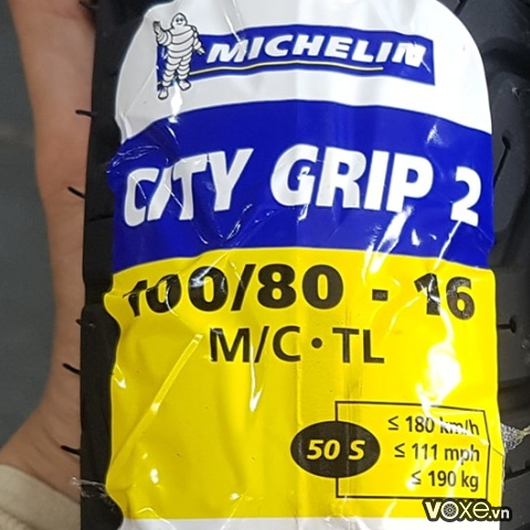 Vỏ Michelin City Grip 2 100/80-16