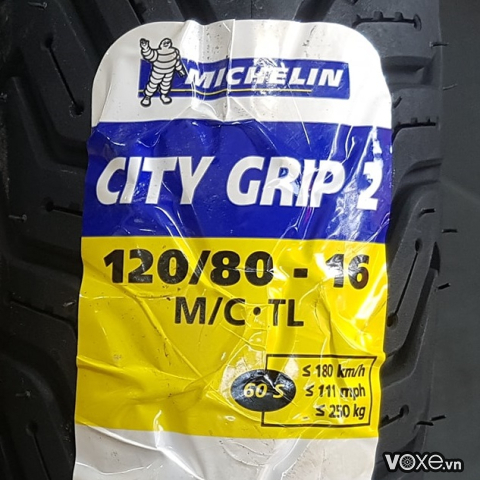 Vỏ Michelin City Grip 2 120/80-16