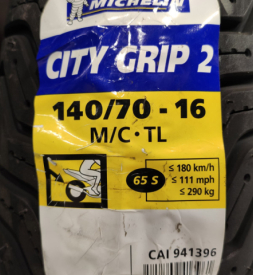 Vỏ Michelin City Grip 2 140/70-16