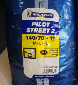 Vỏ Michelin Pilot Street 2 140/70-17 R15, R3