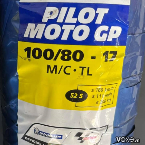 Vỏ xe Michelin Pilot Moto GP 100/80-17 Exciter, Winner 150