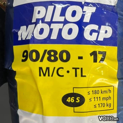 Vỏ xe Michelin Pilot Moto GP 90/80-17 Sonic, Winner 150