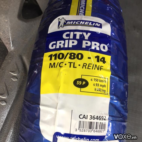 Vỏ Michelin City Grip Pro 110/80-14 PCX, SH Mode