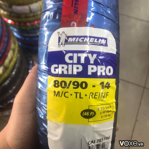 Vỏ Michelin City Grip Pro 80/90-14 Air Blade, Vario