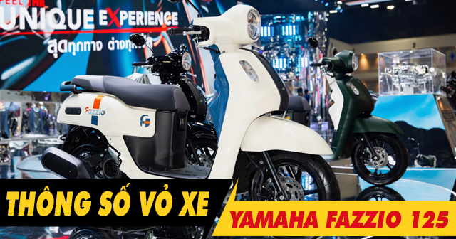 Thông số vỏ xe Fazzio 125 bao nhiêu? Thay loại nào tốt?