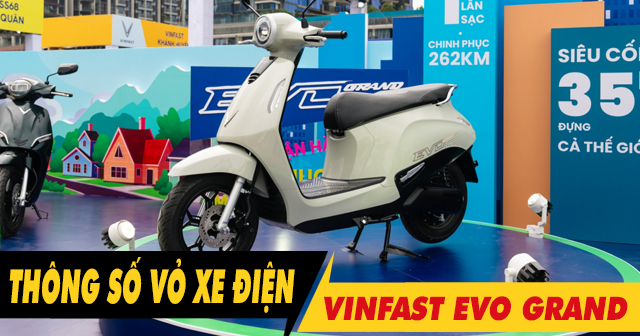Thông số vỏ xe điện Evo Grand bao nhiêu? Thay loại nào tốt?