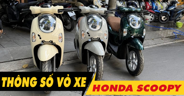 Thông số vỏ xe Honda Scoopy như thế nào? Vỏ Michelin nào tốt?